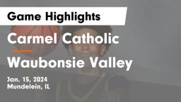 Carmel Catholic  vs Waubonsie Valley  Game Highlights - Jan. 15, 2024