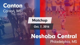 Matchup: Canton  vs. Neshoba Central  2016