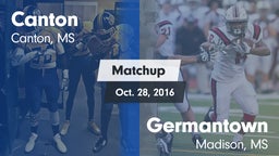 Matchup: Canton  vs. Germantown  2016