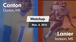 Matchup: Canton  vs. Lanier  2016