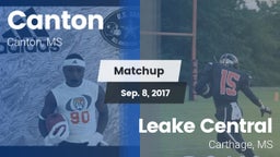 Matchup: Canton  vs. Leake Central  2017