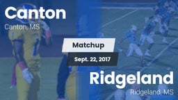 Matchup: Canton  vs. Ridgeland  2017