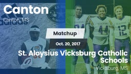 Matchup: Canton  vs. St. Aloysius Vicksburg Catholic Schools 2017