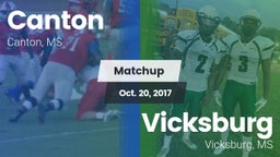 Matchup: Canton  vs. Vicksburg  2017
