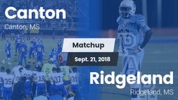 Matchup: Canton  vs. Ridgeland  2018