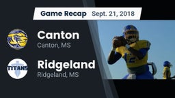 Recap: Canton  vs. Ridgeland  2018