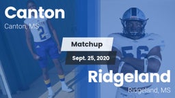 Matchup: Canton  vs. Ridgeland  2020
