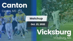 Matchup: Canton  vs. Vicksburg  2020