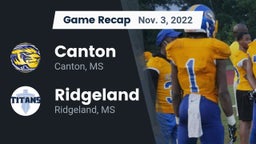 Recap: Canton  vs. Ridgeland  2022