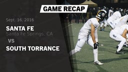 Recap: Santa Fe  vs. South Torrance 2016