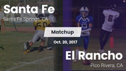 Matchup: Santa Fe  vs. El Rancho  2017