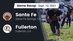 Recap: Santa Fe  vs. Fullerton  2021