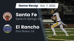 Recap: Santa Fe  vs. El Rancho  2022