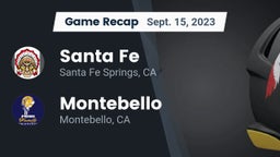 Recap: Santa Fe  vs. Montebello  2023