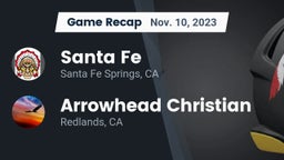 Recap: Santa Fe  vs. Arrowhead Christian  2023