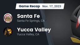Recap: Santa Fe  vs. Yucca Valley  2023