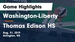 Washington-Liberty  vs Thomas Edison HS Game Highlights - Aug. 31, 2019