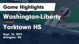 Washington-Liberty  vs Yorktown HS Game Highlights - Sept. 26, 2019