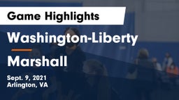 Washington-Liberty  vs Marshall Game Highlights - Sept. 9, 2021