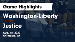 Washington-Liberty  vs Justice  Game Highlights - Aug. 18, 2022