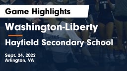 Washington-Liberty  vs Hayfield Secondary School Game Highlights - Sept. 24, 2022