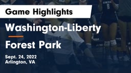 Washington-Liberty  vs Forest Park  Game Highlights - Sept. 24, 2022