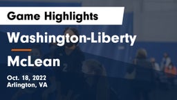 Washington-Liberty  vs McLean  Game Highlights - Oct. 18, 2022