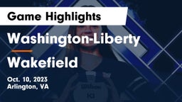Washington-Liberty  vs Wakefield  Game Highlights - Oct. 10, 2023