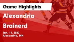 Alexandria  vs Brainerd  Game Highlights - Jan. 11, 2022