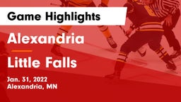 Alexandria  vs Little Falls Game Highlights - Jan. 31, 2022