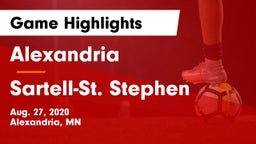 Alexandria  vs Sartell-St. Stephen  Game Highlights - Aug. 27, 2020