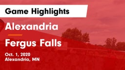 Alexandria  vs Fergus Falls  Game Highlights - Oct. 1, 2020