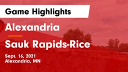 Alexandria  vs Sauk Rapids-Rice  Game Highlights - Sept. 16, 2021