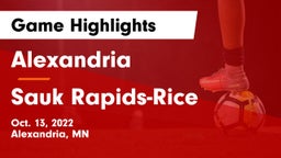 Alexandria  vs Sauk Rapids-Rice  Game Highlights - Oct. 13, 2022