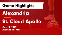 Alexandria  vs St. Cloud Apollo  Game Highlights - Oct. 14, 2023