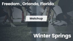 Matchup: Freedom  vs. Winter Springs  2016