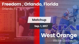 Matchup: Freedom  vs. West Orange  2017