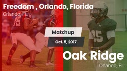 Matchup: Freedom  vs. Oak Ridge  2017