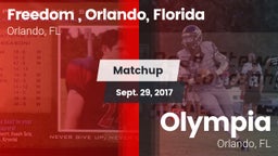 Matchup: Freedom  vs. Olympia  2017