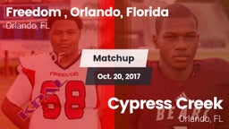 Matchup: Freedom  vs. Cypress Creek  2017