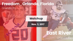 Matchup: Freedom  vs. East River  2017