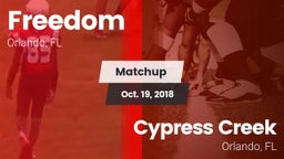 Matchup: Freedom  vs. Cypress Creek  2018