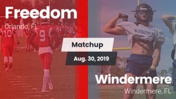 Matchup: Freedom  vs. Windermere  2019