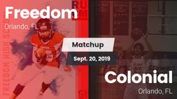Matchup: Freedom  vs. Colonial  2019