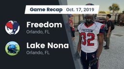 Recap: Freedom  vs. Lake Nona  2019