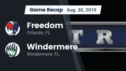 Recap: Freedom  vs. Windermere  2019