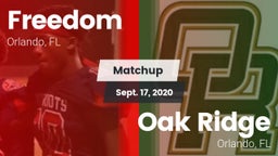 Matchup: Freedom  vs. Oak Ridge  2020