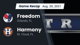 Recap: Freedom  vs. Harmony  2021