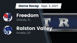 Recap: Freedom  vs. Ralston Valley  2021