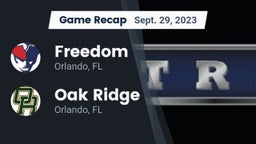 Recap: Freedom  vs. Oak Ridge  2023